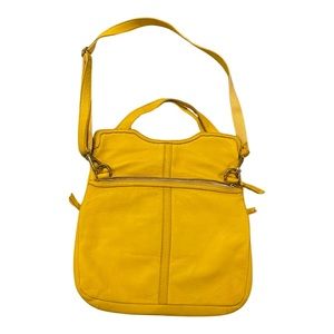 Fossil Leather crossbody in yellow